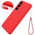 For Samsung Galaxy S24 5G Color Liquid Silicone Phone Case(Red)