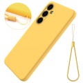 For Samsung Galaxy S24+ 5G Color Liquid Silicone Phone Case(Yellow)