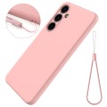 For Samsung Galaxy S24+ 5G Color Liquid Silicone Phone Case(Pink)