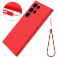 For Samsung Galaxy S24 Ultra 5G Color Liquid Silicone Phone Case(Red)