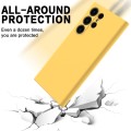 For Samsung Galaxy S24 Ultra 5G Color Liquid Silicone Phone Case(Yellow)