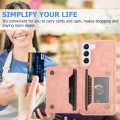 For Samsung Galaxy S21 5G Dream Magnetic Back Cover Card Wallet Phone Case(Pink)