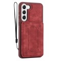 For Samsung Galaxy S21 FE 5G Dream Magnetic Back Cover Card Wallet Phone Case(Red)