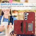 For Samsung Galaxy S21 FE 5G Dream Magnetic Back Cover Card Wallet Phone Case(Red)