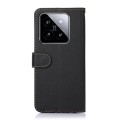 For Xiaomi 14 KHAZNEH Litchi Texture Leather RFID Phone Case(Black)