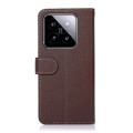 For Xiaomi 14 KHAZNEH Litchi Texture Leather RFID Phone Case(Brown)