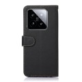 For Xiaomi 14 Pro KHAZNEH Litchi Texture Leather RFID Phone Case(Black)