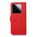 For Xiaomi 14 Pro KHAZNEH Litchi Texture Leather RFID Phone Case(Red)