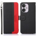 For Xiaomi Redmi 13C 4G / 13C 5G / POCO C65 KHAZNEH Litchi Texture Leather RFID Phone Case(Black)