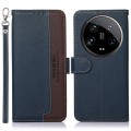 For Xiaomi 14 Ultra KHAZNEH Litchi Texture Leather RFID Phone Case(Blue)