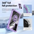 For Samsung Galaxy S23 5G TPU + PC Lens Protection Phone Case with Ring Holder(Purple)