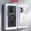 For Xiaomi Redmi Note 13 Pro+ Armor Clear TPU Hard PC Phone Case(Matte Black)