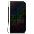 For Samsung Galaxy A34 5G Colorful Magnetic Buckle Leather Phone Case(Black)