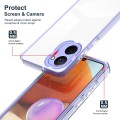 For Realme 10 4G 3 in 1 Clear TPU Color PC Frame Phone Case(Purple)
