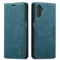 For Samsung Galaxy A14 5G CaseMe 013 Multifunctional Horizontal Flip Leather Phone Case(Blue)