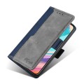 For Xiaomi 13 Contrast Color Side Buckle Leather Phone Case(Blue + Grey)