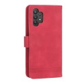 For Samsung Galaxy A32 4G Dierfeng Dream Line TPU + PU Leather Phone Case(Red)