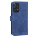 For Samsung Galaxy A52 5G / 4G Dierfeng Dream Line TPU + PU Leather Phone Case(Blue)