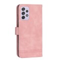 For Samsung Galaxy A72 5G / 4G Dierfeng Dream Line TPU + PU Leather Phone Case(Pink)