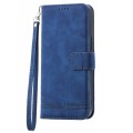 For Samsung Galaxy A03s 164mm Dierfeng Dream Line TPU + PU Leather Phone Case(Blue)