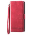 For Samsung Galaxy A22e 5G JP Version Dierfeng Dream Line TPU + PU Leather Phone Case(Red)