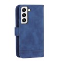 For Samsung Galaxy S22 5G Dierfeng Dream Line TPU + PU Leather Phone Case(Blue)