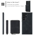 For Samsung Galaxy S24 Ultra 5G JEEHOOD Magnetic Zipper Horizontal Flip Leather Phone Case(Black)