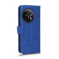 For OnePlus 11 Skin Feel Magnetic Flip Leather Phone Case(Blue)