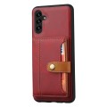 For Samsung Galaxy A54 5G Calfskin Card Slot TPU + PU Phone Case(Red)