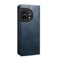 For OnePlus 11R Oil Wax Crazy Horse Texture Leather Phone Case(Blue)