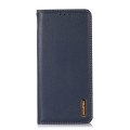 For OnePlus Nord CE 3 Lite KHAZNEH Nappa Top Layer Cowhide Leather Phone Case(Blue)