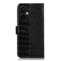 For OnePlus Nord CE 3 Lite Crocodile Top Layer Cowhide RFID Leather Phone Case(Black)