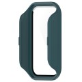 For Redmi Band 2 PC+ Tempered Film Integrated Watch Protective Case(Pine Green)