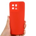 For Xiaomi 13 Pure Color Liquid Silicone Shockproof Phone Case(Red)