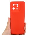 For Xiaomi 13 Pro Pure Color Liquid Silicone Shockproof Phone Case(Red)
