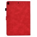 For Samsung Galaxy Tab A 10.1 2019 T510 / T515 Peony Butterfly Embossed Leather Tablet Case(Red)