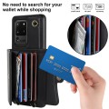 For Samsung Galaxy S20 Ultra RFID Card Slot Leather Phone Case with Long Lanyard(Black)