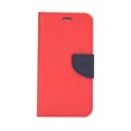For Samsung Galaxy S23+ 5G Mercury Contrast Color Splicing Leather Phone Case(Red)
