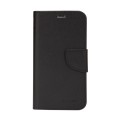 For Samsung Galaxy S21 Ultra 5G Mercury Contrast Color Splicing Leather Phone Case(Black)