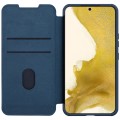 For Samsung Galaxy S23+ 5G NILLKIN QIN Series Pro Sliding Camera Cover Design Leather Phone Case(Blu