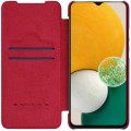 For Samsung Galaxy A14 5G NILLKIN QIN Series Crazy Horse Texture Leather Case(Red)
