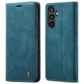 For Samsung Galaxy A34 5G CaseMe 013 Multifunctional Horizontal Flip Leather Phone Case(Blue)