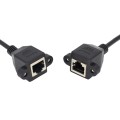 RJ45 Female to Female LAN Extension Cable with Screw Lock, Length:2m