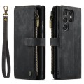For Samsung Galaxy S23 Ultra 5G CaseMe C30 Multifunctional Leather Phone Case(Black)