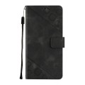 For Realme 9 Pro+ 5G / 9 4G Skin-feel Embossed Leather Phone Case(Black)
