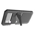 For Samsung Galaxy Z Flip4 RedPepper 360 Full Body Rugged Metal Life Waterproof Phone Case (Black)