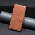 For Xiaomi Redmi K70E Lambskin Texture Pure Color Flip Leather Phone Case(Brown)