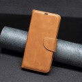 For Xiaomi Redmi K70E Lambskin Texture Pure Color Flip Leather Phone Case(Yellow)