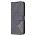 For Xiaomi Redmi K70 / K70 Pro Magnetic Buckle Rhombus Texture Leather Phone Case(Black)