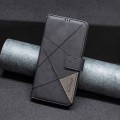 For Xiaomi Redmi K70E Magnetic Buckle Rhombus Texture Leather Phone Case(Black)